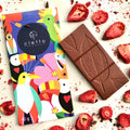 Tableta 55% cacao con leche y Frutos Rojos 42g