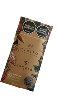 Tableta 82% cacao relleno de miel cremada 50 g