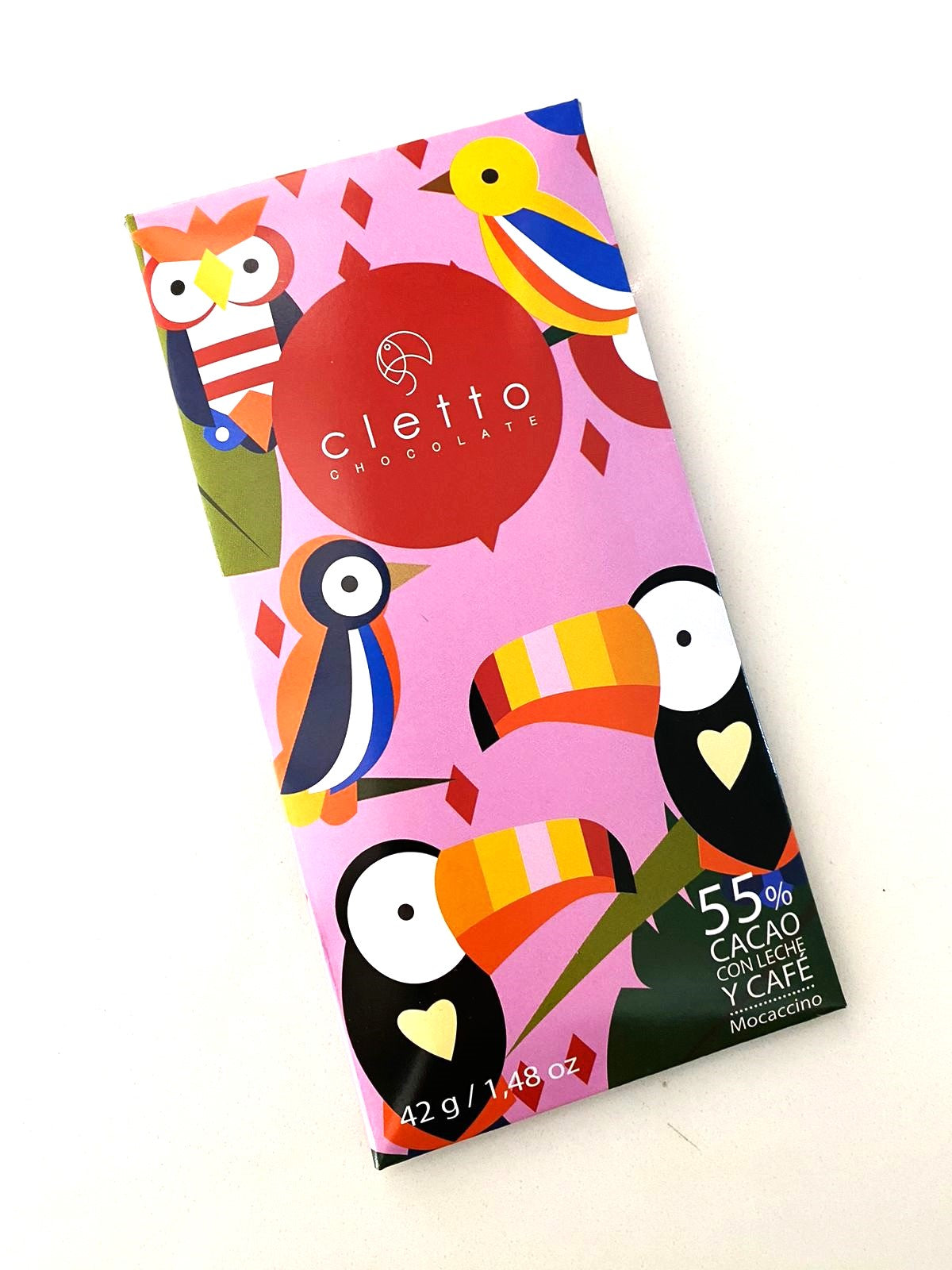 Tableta 55% cacao con leche y café 42g